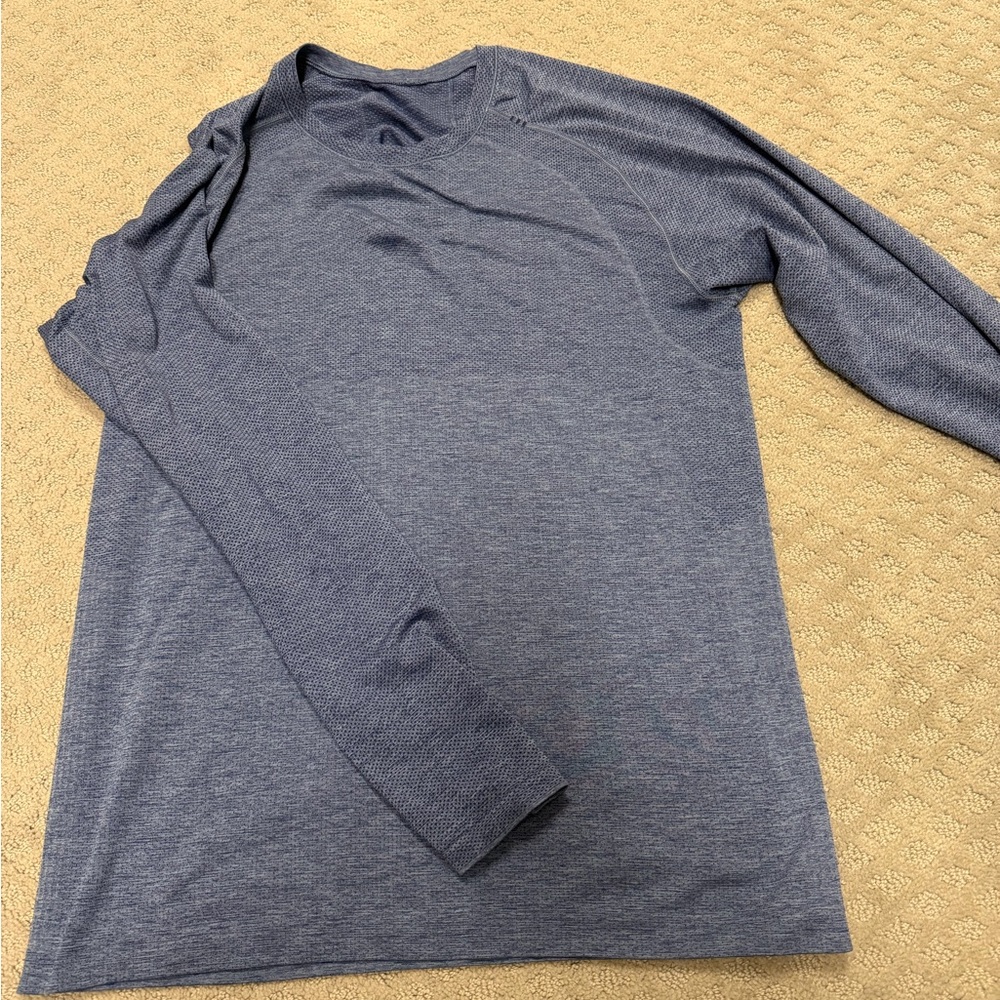 lululemon athletica Blue Long Sleeve Tee